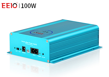 鋁殼調(diào)光玻璃電源100W(M120型藍色鋁殼智能控制調(diào)光玻璃電源)